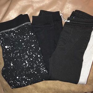 Lot of Black boys sweats & one matching crew neck